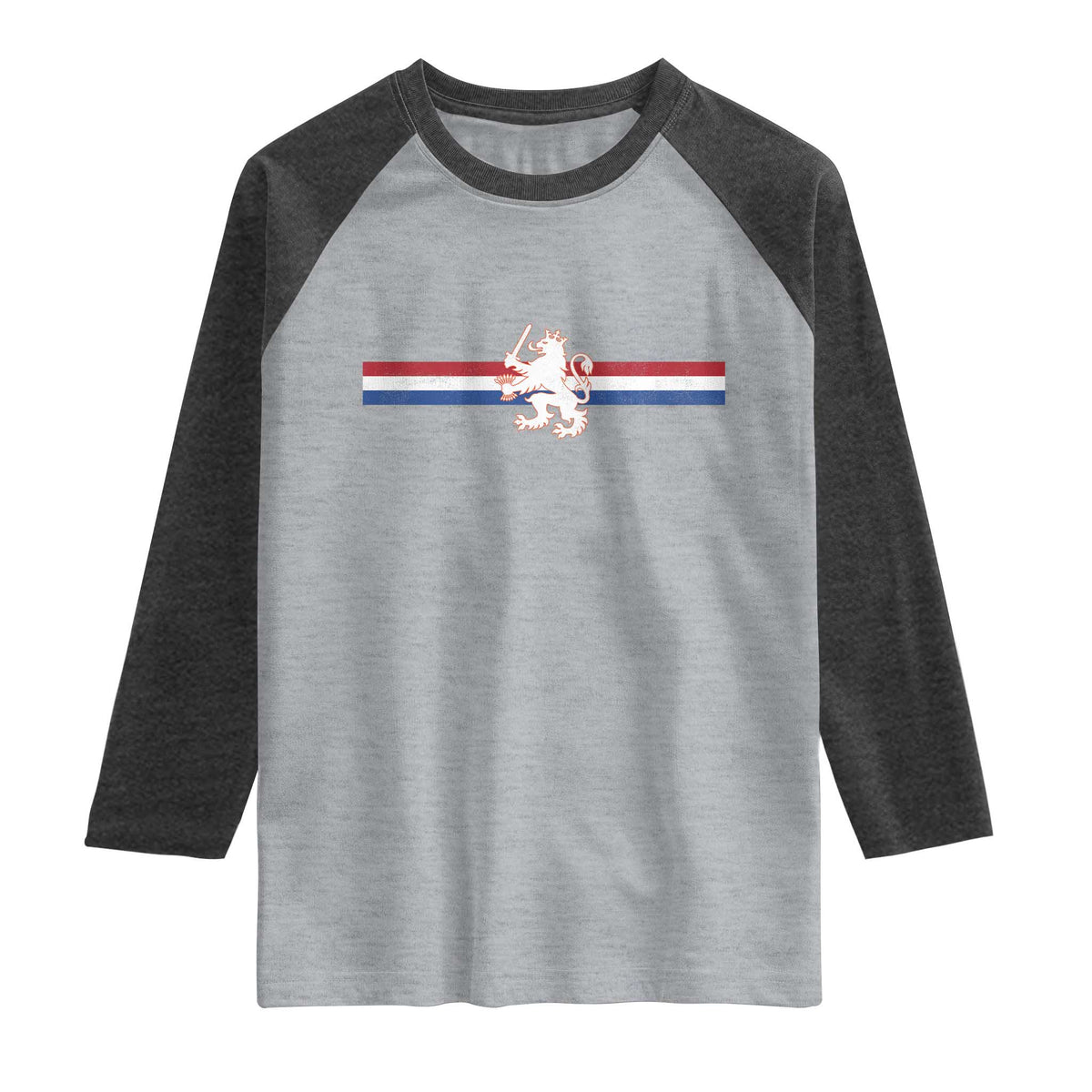 Nederland Dutch Republic Lion Vintage Holland Flag Raglan Shirt