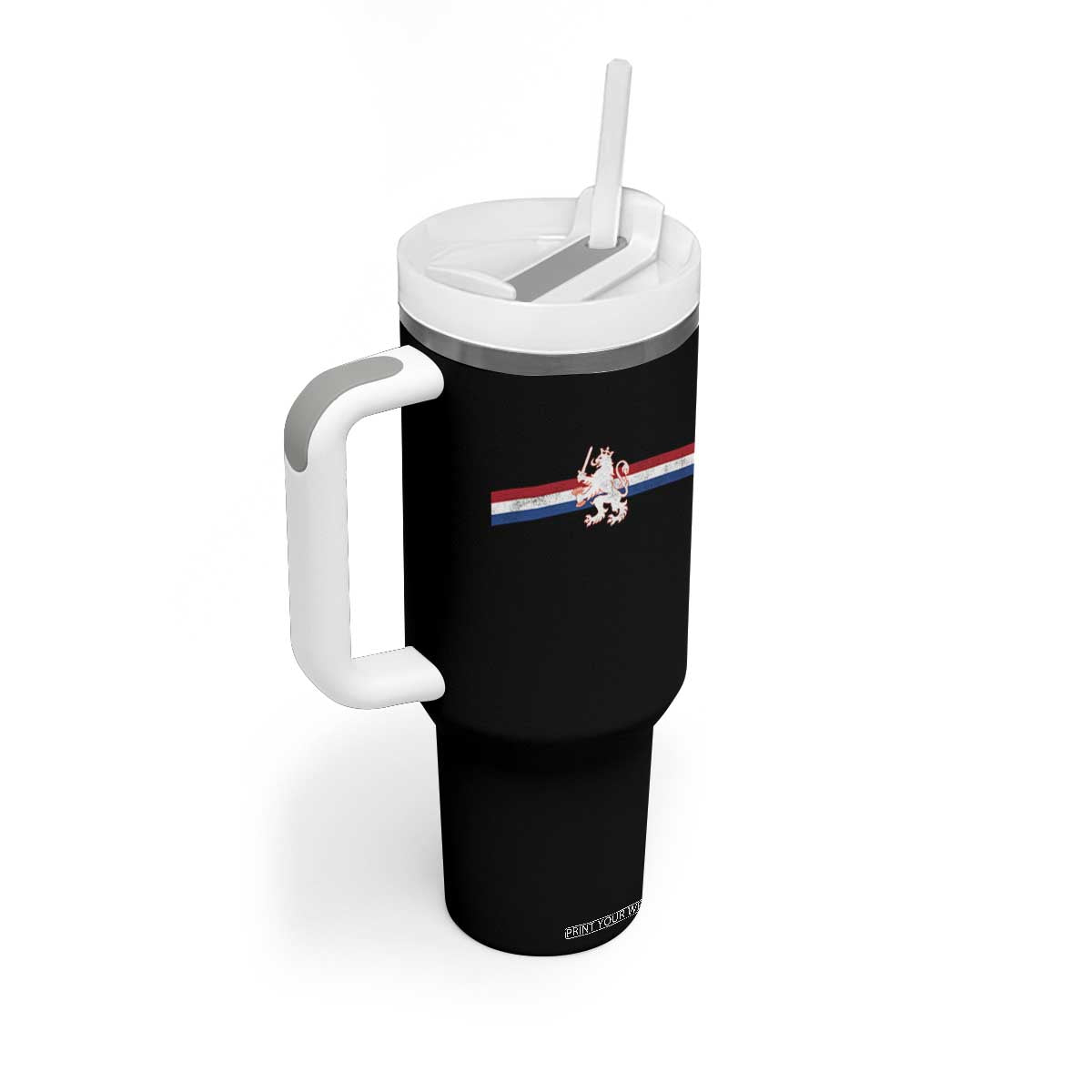 Nederland Dutch Republic Lion Vintage Holland Flag Tumbler With Handle