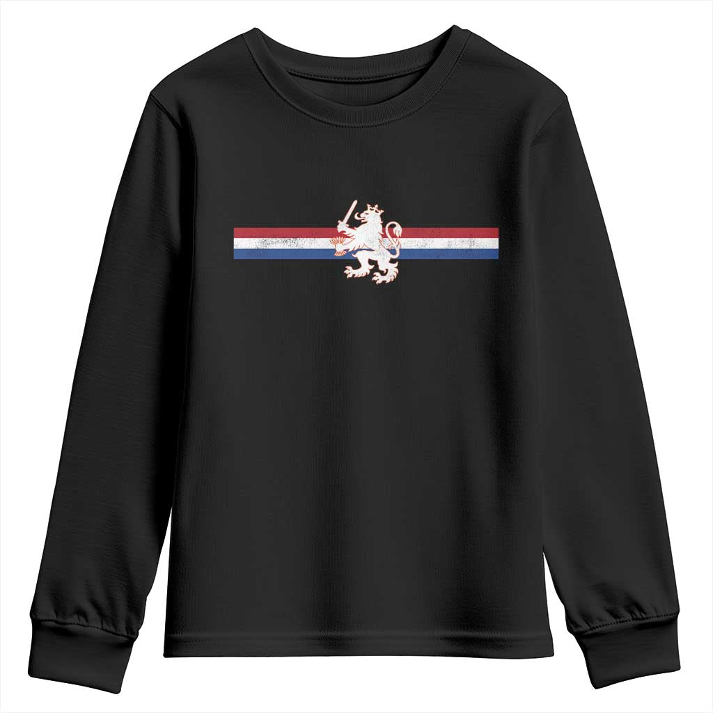 Nederland Dutch Republic Lion Vintage Holland Flag Youth Sweatshirt