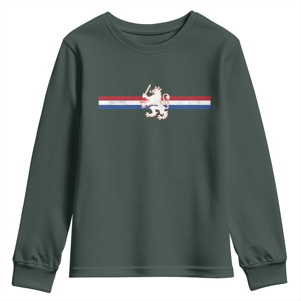 Nederland Dutch Republic Lion Vintage Holland Flag Youth Sweatshirt