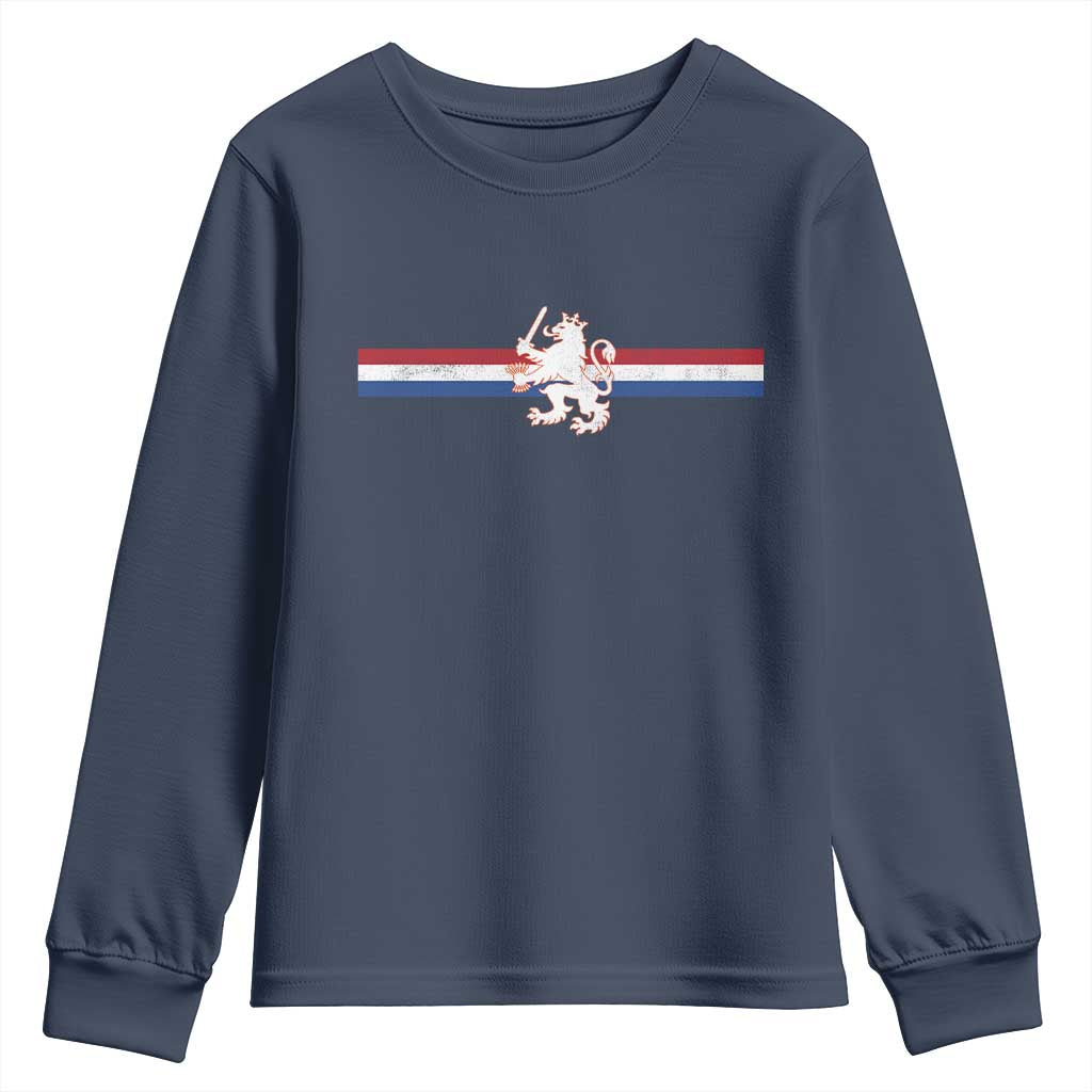 Nederland Dutch Republic Lion Vintage Holland Flag Youth Sweatshirt