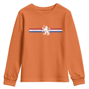 Nederland Dutch Republic Lion Vintage Holland Flag Youth Sweatshirt