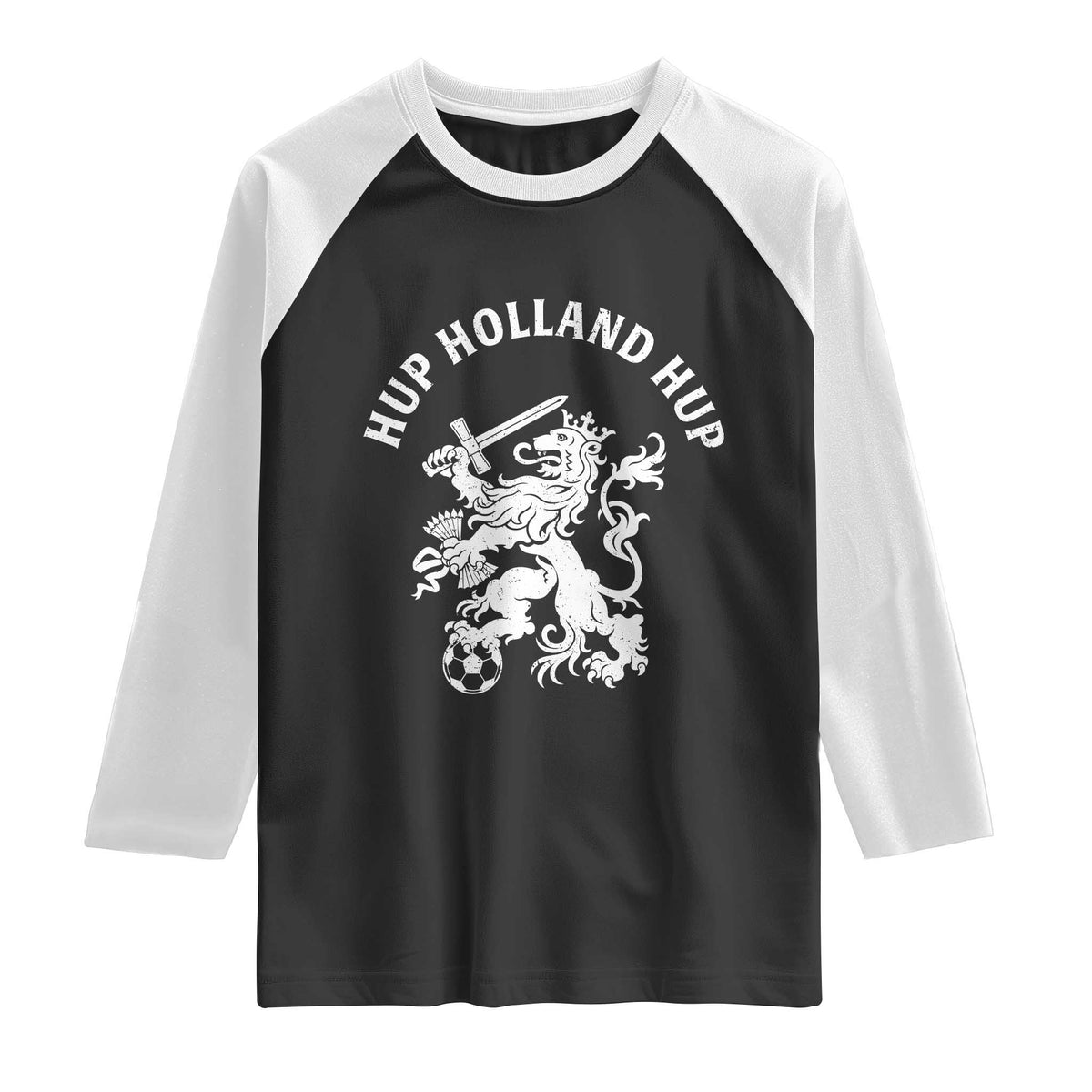 Netherlands Hup Holland Hup Dutch Lion Nederlands Fan Raglan Shirt