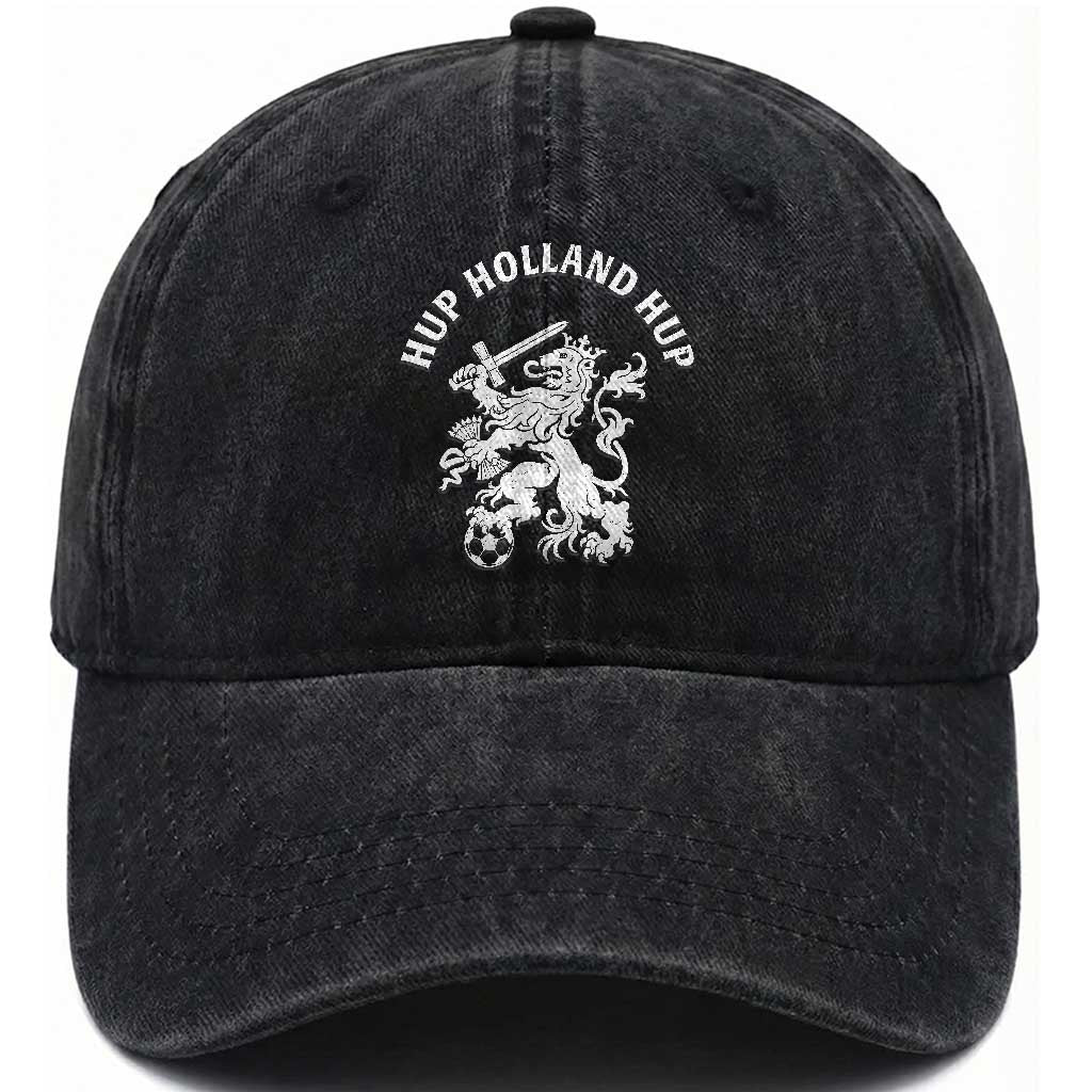 Netherlands Hup Holland Hup Dutch Lion Nederlands Fan Washed Cotton Baseball Cap