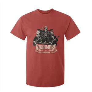 Rushmore 250th Birthday Tour T Shirt For Kid Funny Presidents Rockstar Music