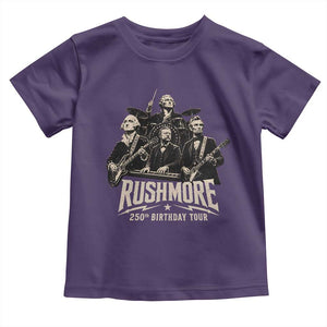 Rushmore 250th Birthday Tour Toddler T Shirt Funny Presidents Rockstar Music