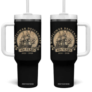 Mayflower Descendant Tumbler With Handle 406 Years Pilgrim Fathers Thanksgiving History