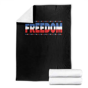 Freedom Funny 4th of July Couple Matching Throw Blanket
