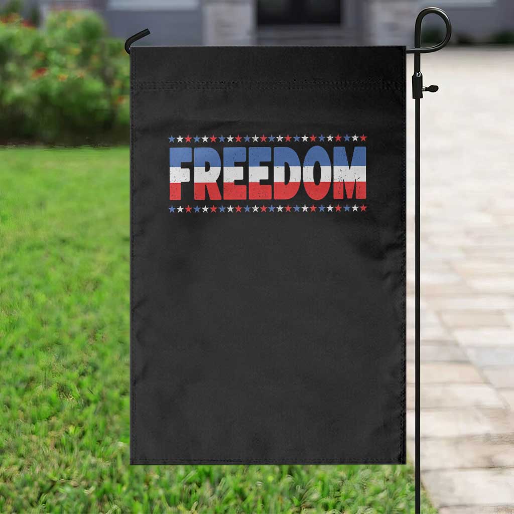 Freedom Funny 4th of July Couple Matching Garden Flag