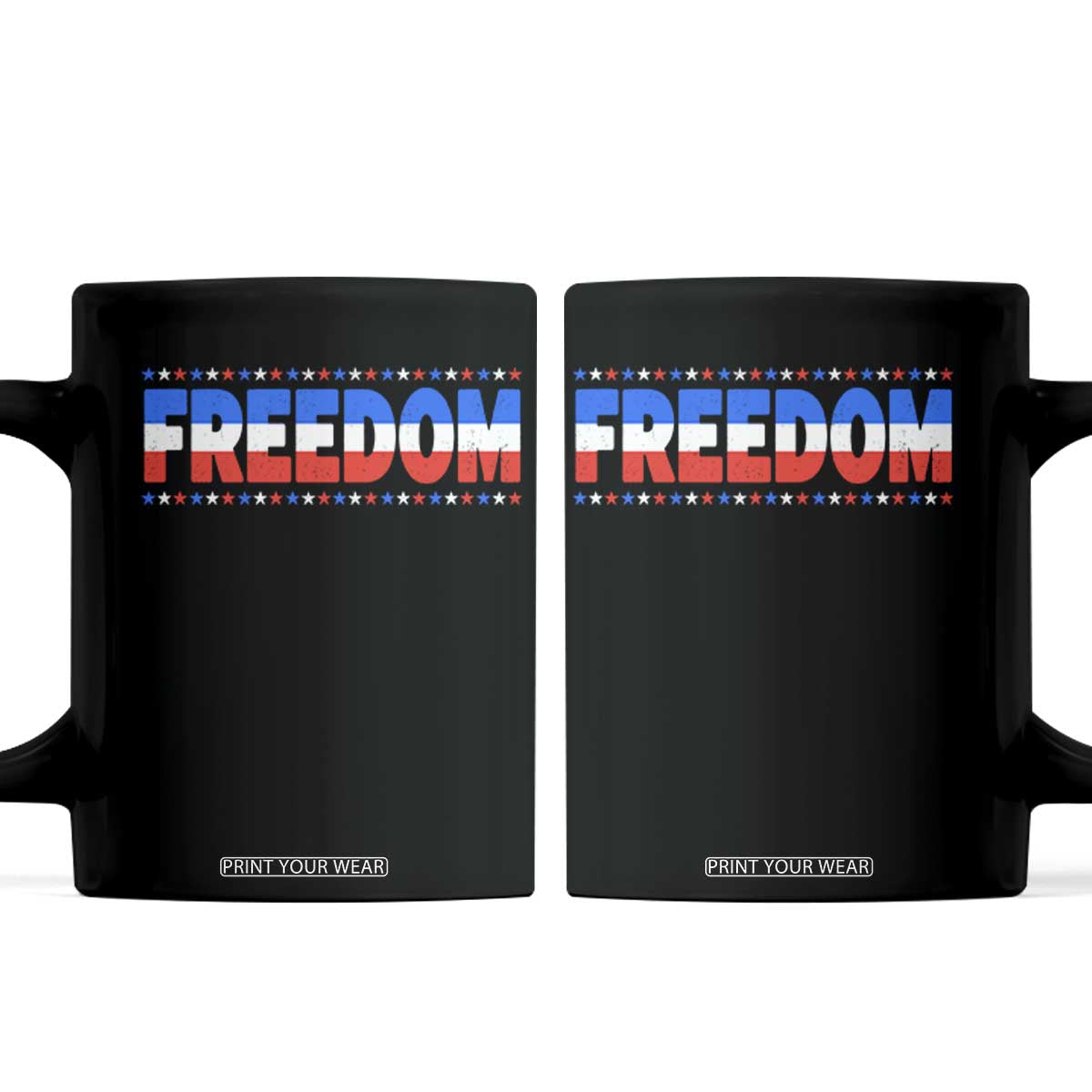 Freedom Funny 4th of July Couple Matching Coffee Mug
