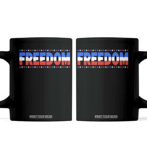 Freedom Funny 4th of July Couple Matching Coffee Mug