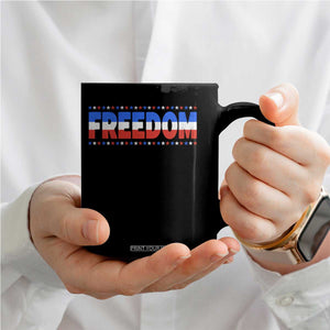 Freedom Funny 4th of July Couple Matching Coffee Mug