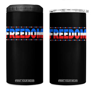 Freedom Funny 4th of July Couple Matching 4 in 1 Can Cooler Tumbler