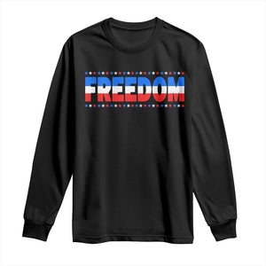 Freedom Funny 4th of July Couple Matching Long Sleeve Shirt