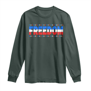 Freedom Funny 4th of July Couple Matching Long Sleeve Shirt