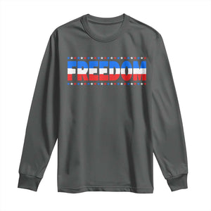 Freedom Funny 4th of July Couple Matching Long Sleeve Shirt