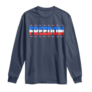 Freedom Funny 4th of July Couple Matching Long Sleeve Shirt