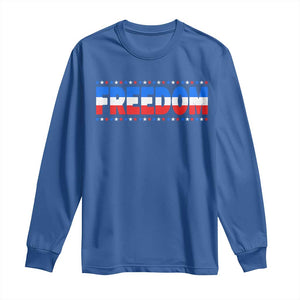 Freedom Funny 4th of July Couple Matching Long Sleeve Shirt