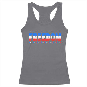 Freedom Funny 4th of July Couple Matching Racerback Tank Top