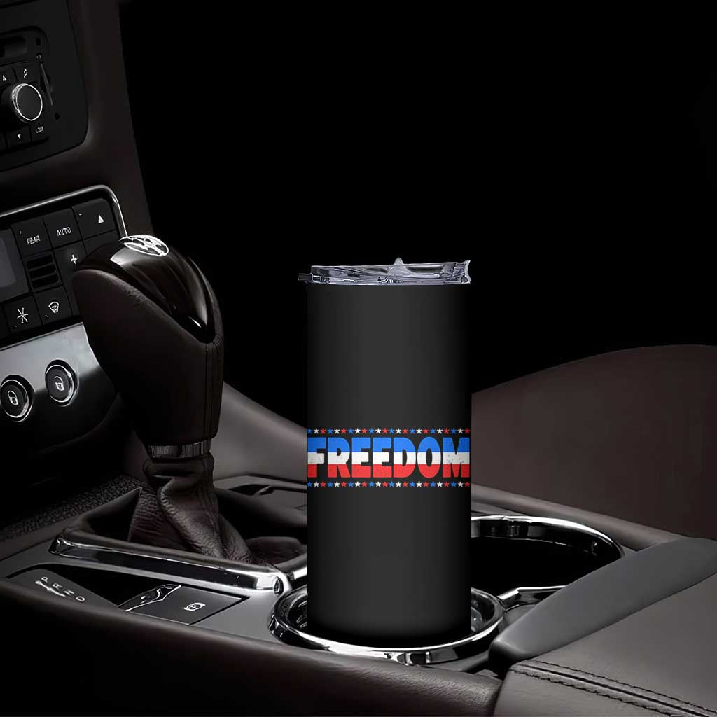 Freedom Funny 4th of July Couple Matching Skinny Tumbler