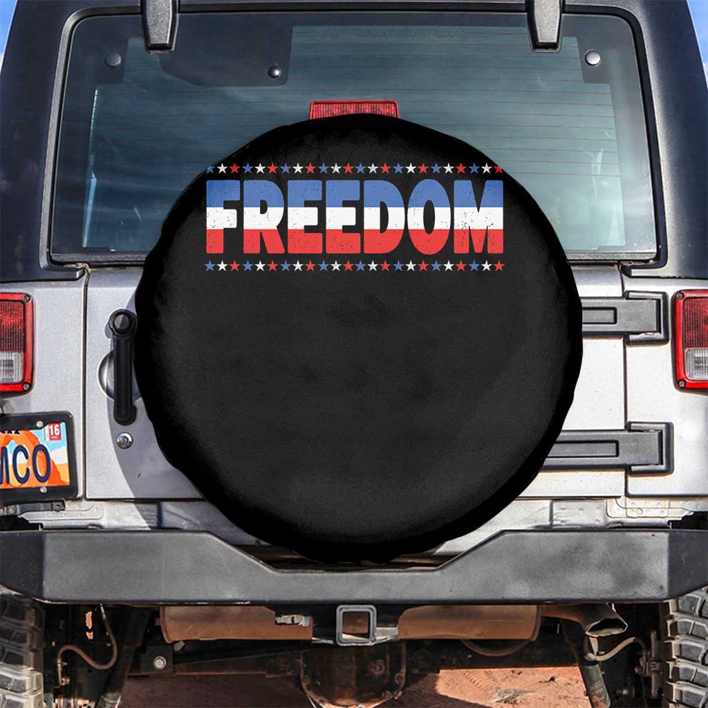 Freedom Funny 4th of July Couple Matching Spare Tire Cover TS11 No hole Black Print Your Wear