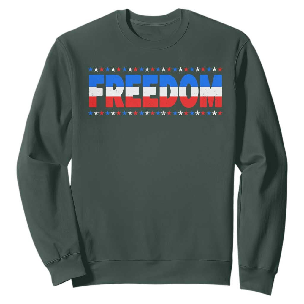 Freedom Funny 4th of July Couple Matching Sweatshirt