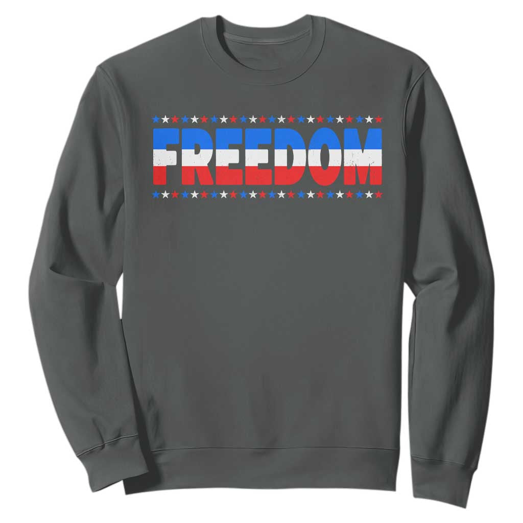 Freedom Funny 4th of July Couple Matching Sweatshirt