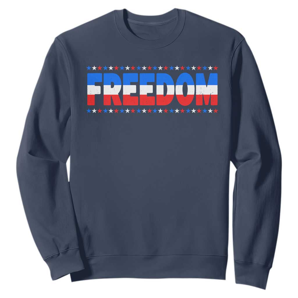 Freedom Funny 4th of July Couple Matching Sweatshirt