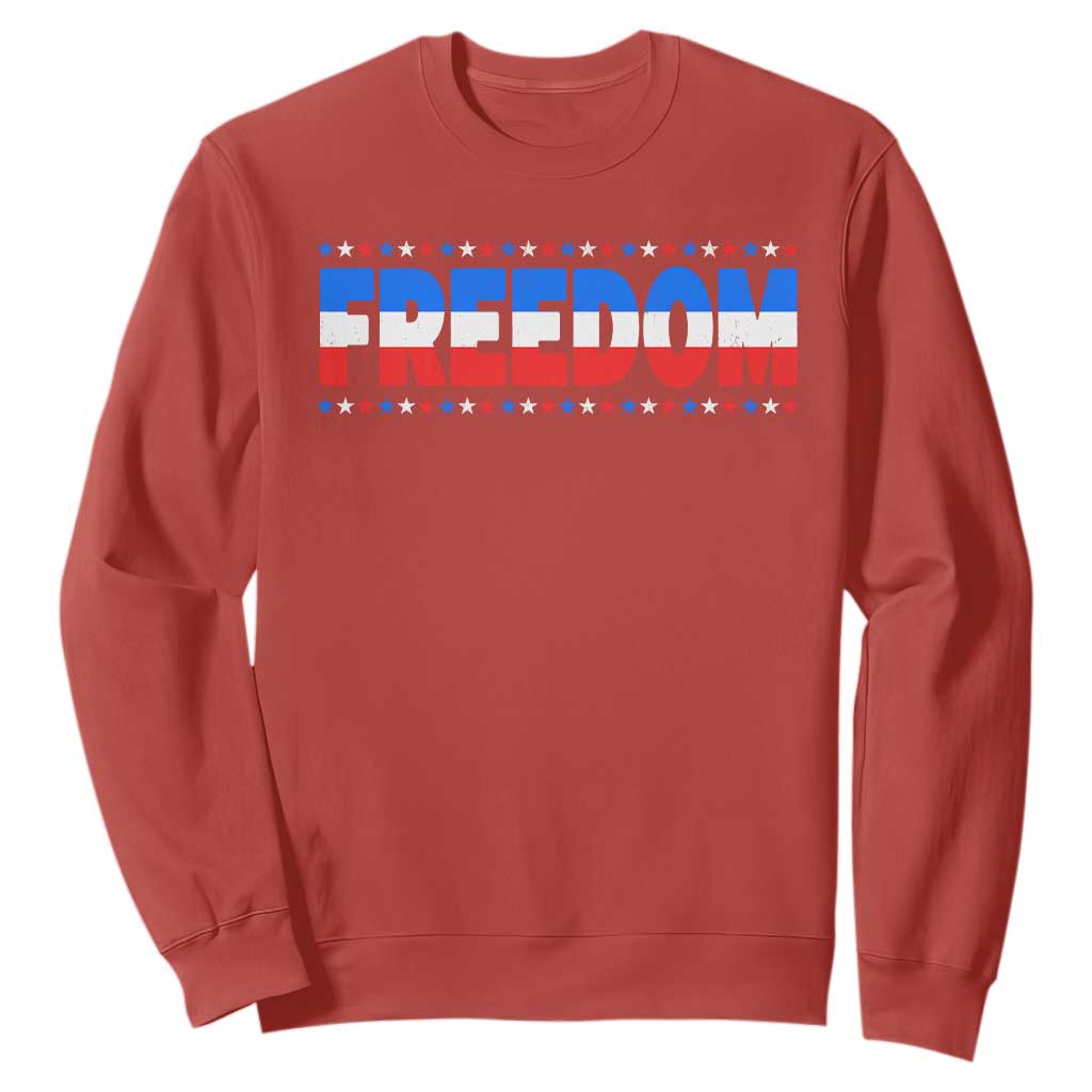 Freedom Funny 4th of July Couple Matching Sweatshirt