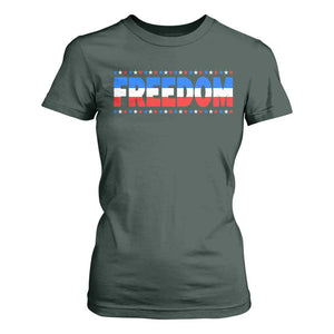 Freedom Funny 4th of July Couple Matching T Shirt For Women