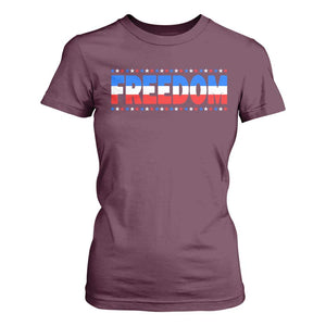 Freedom Funny 4th of July Couple Matching T Shirt For Women
