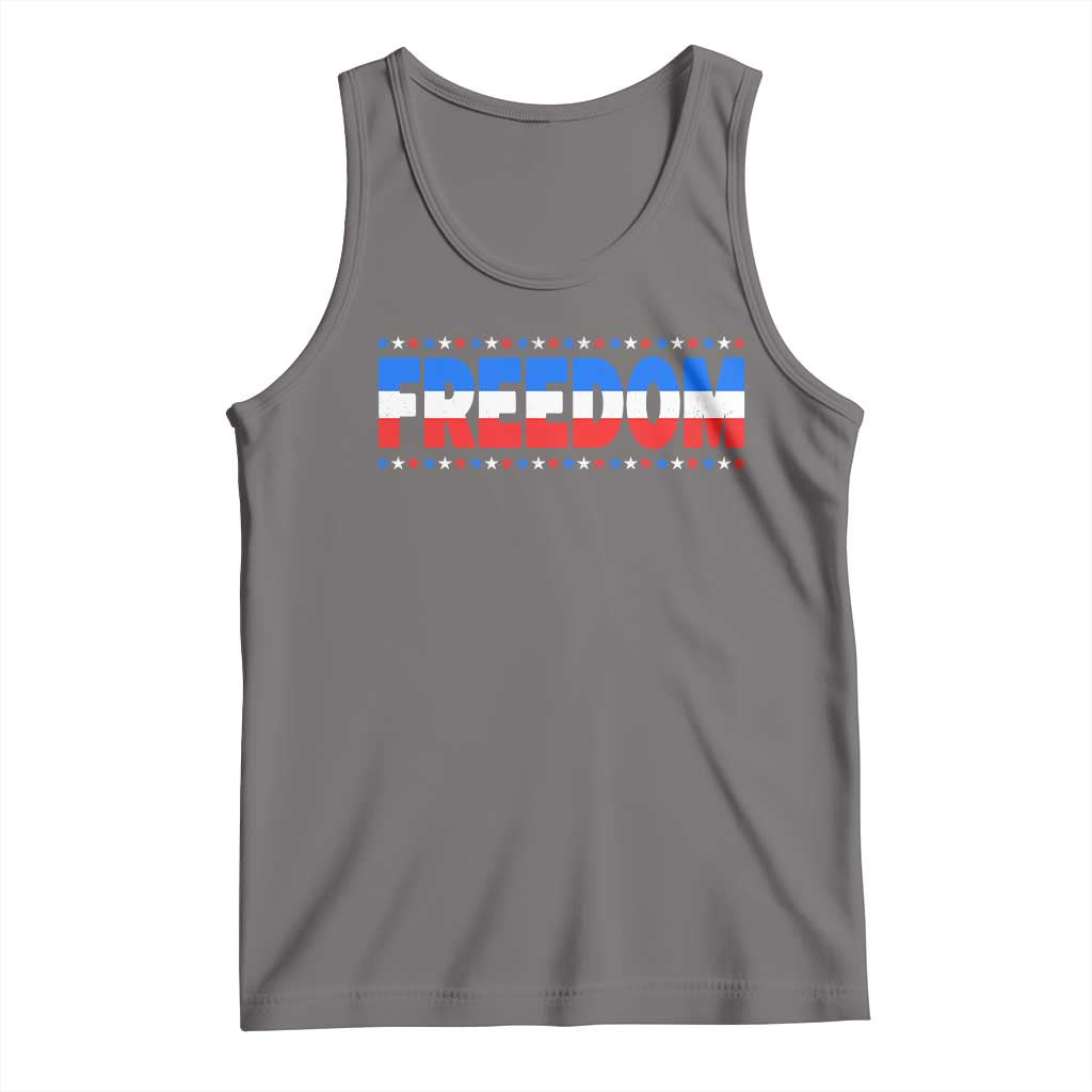 Freedom Funny 4th of July Couple Matching Tank Top