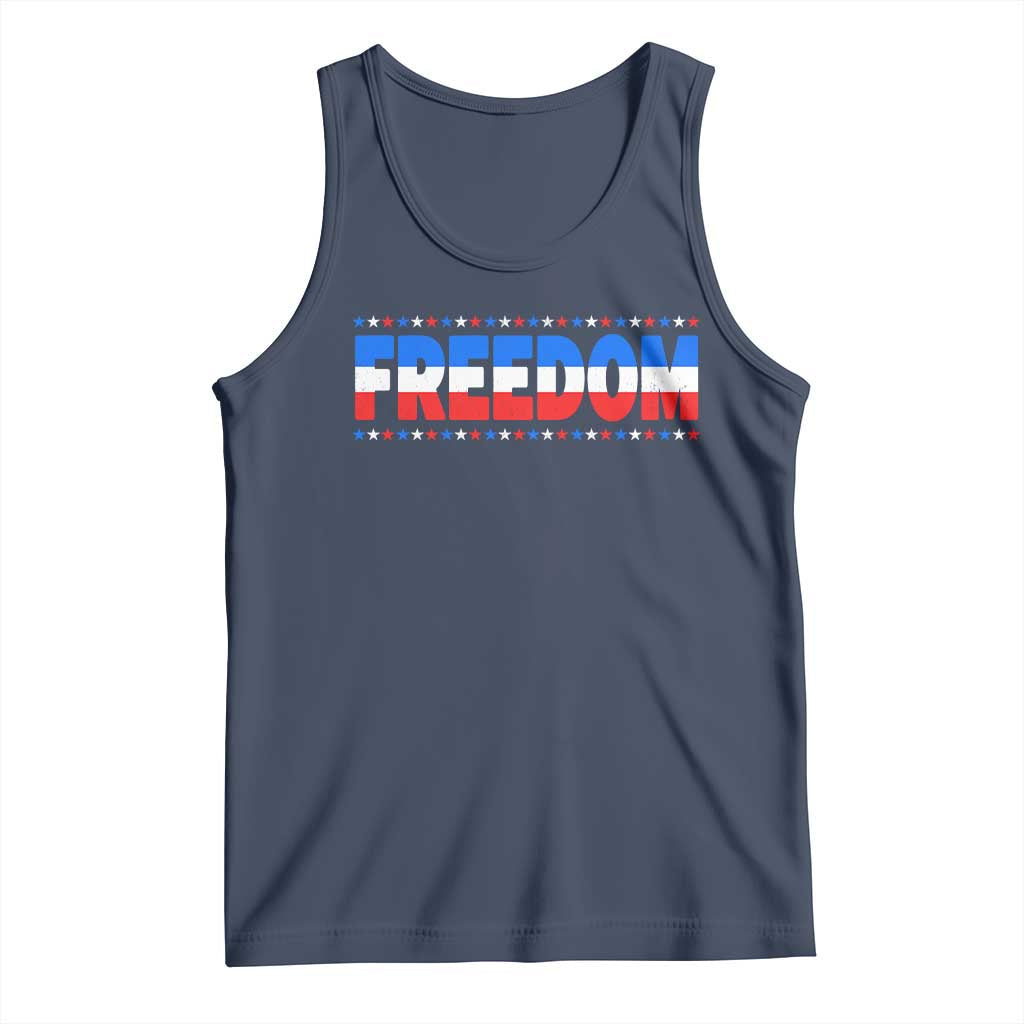 Freedom Funny 4th of July Couple Matching Tank Top