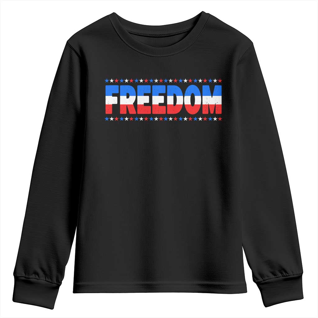 Freedom Funny 4th of July Couple Matching Youth Sweatshirt TS11 Black Print Your Wear