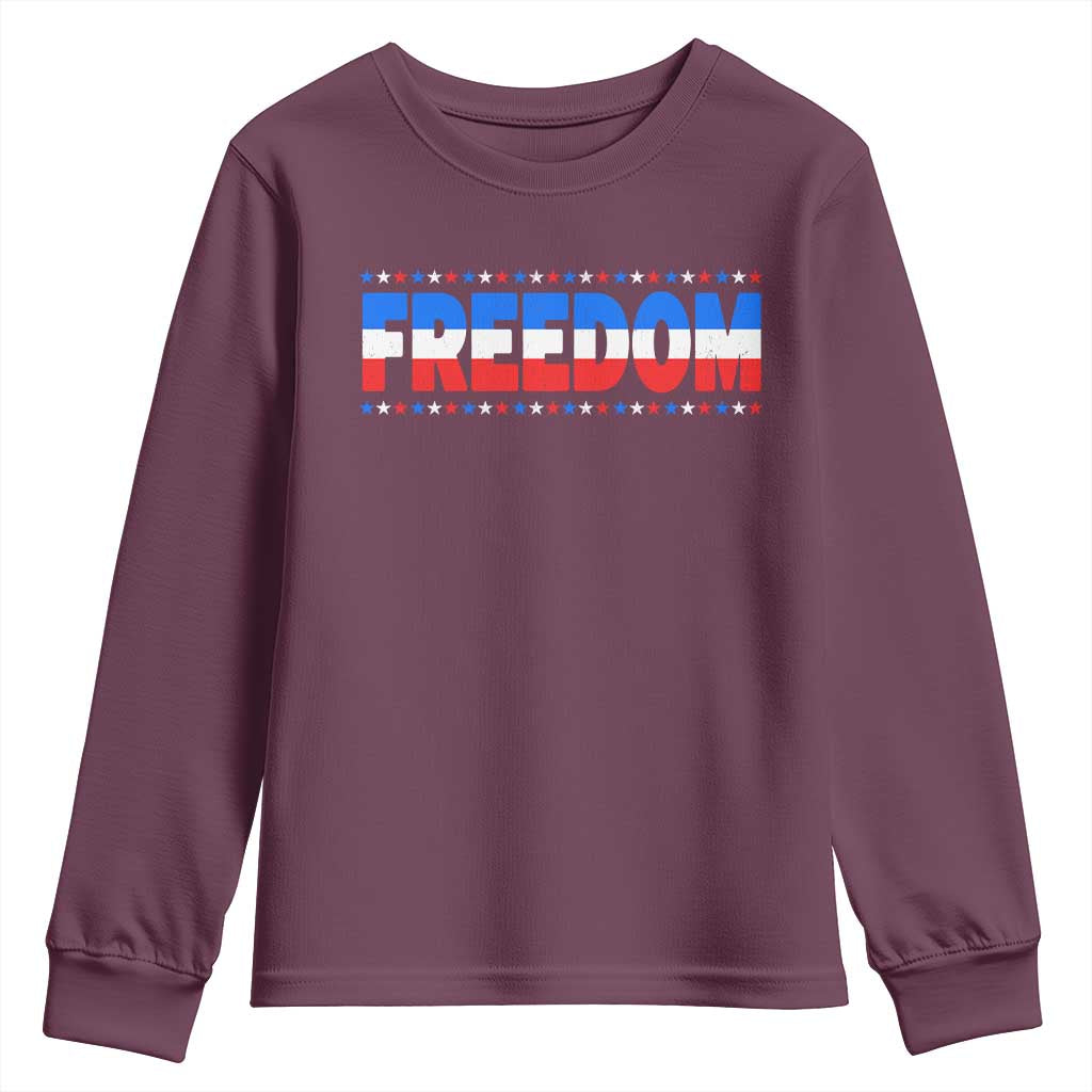 Freedom Funny 4th of July Couple Matching Youth Sweatshirt
