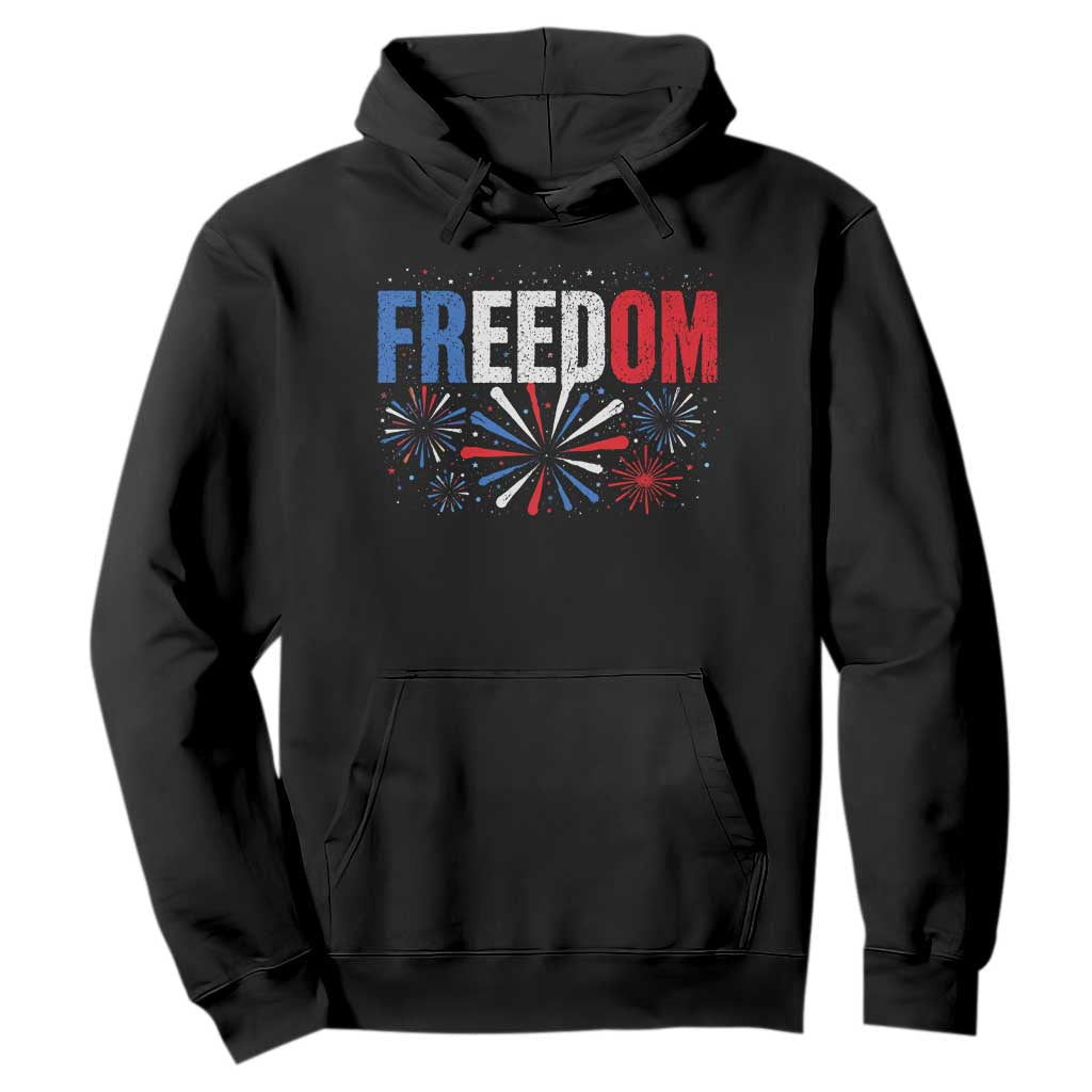 Freedom Funny 4th of July Couple Matching Hoodie US Fireworks