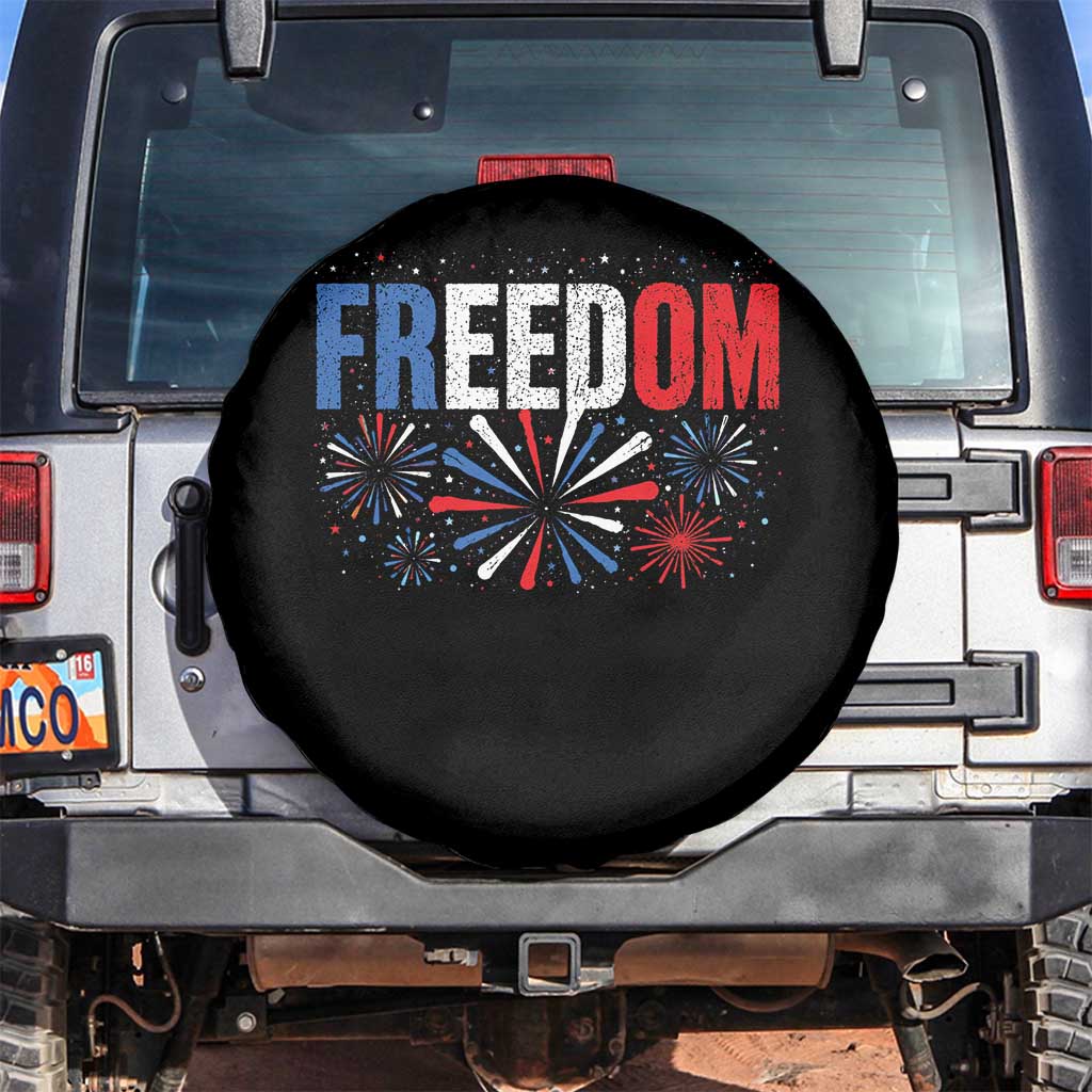 Freedom Funny 4th of July Couple Matching Spare Tire Cover US Fireworks