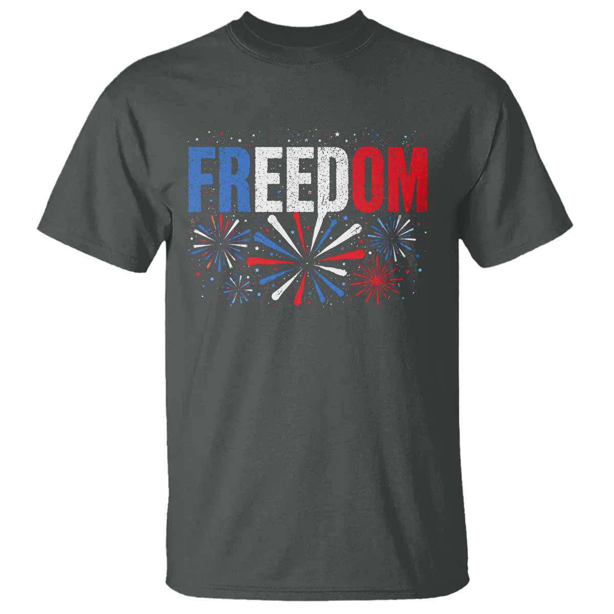 Freedom Funny 4th of July Couple Matching T Shirt US Fireworks