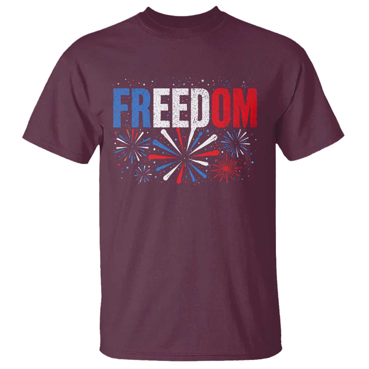 Freedom Funny 4th of July Couple Matching T Shirt US Fireworks
