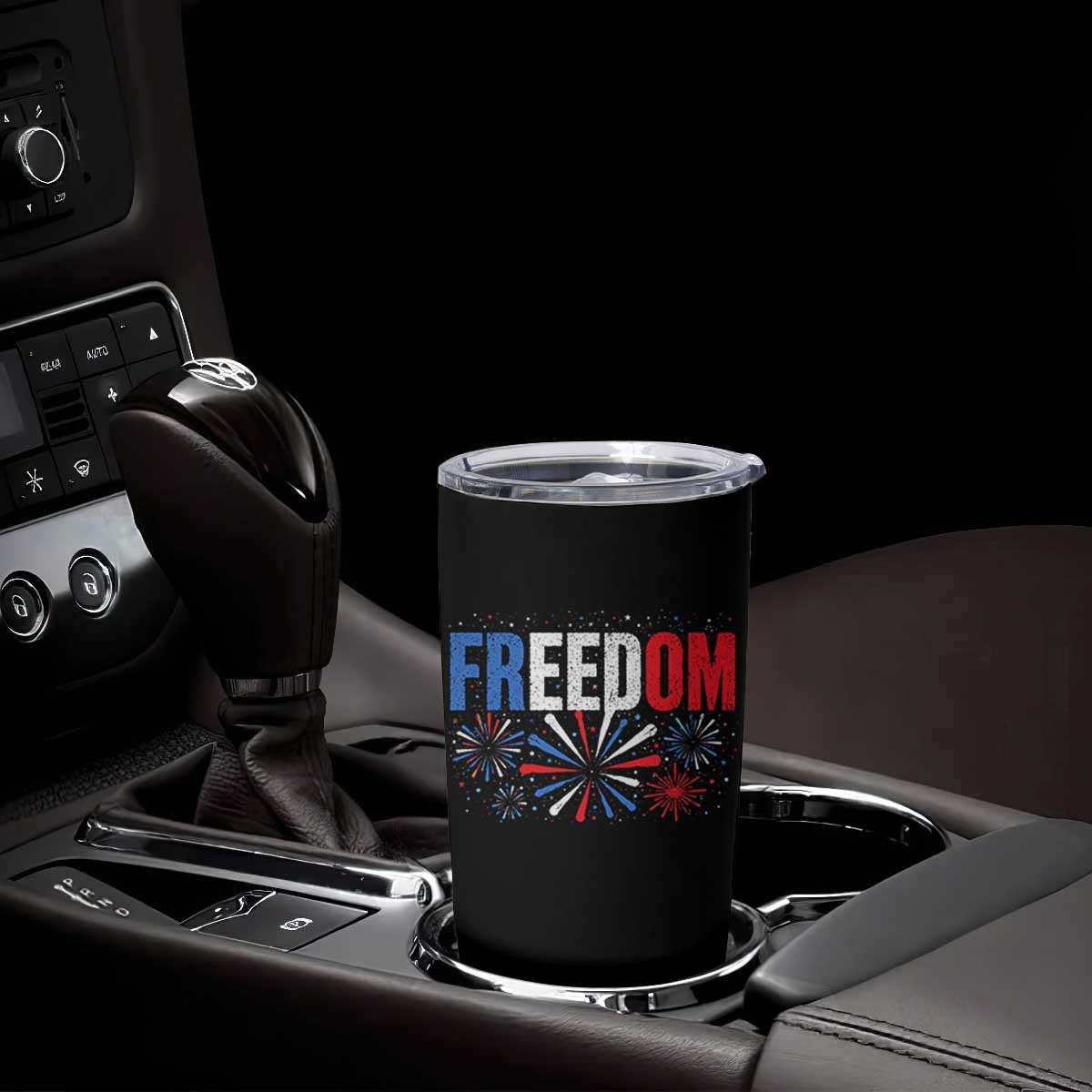 Freedom Funny 4th of July Couple Matching Tumbler Cup US Fireworks