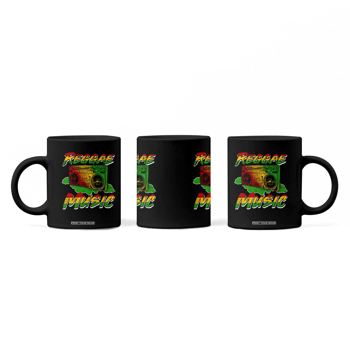 Reggae Music Coffee Mug Rastafari Rasta Jamaica Boombox TS11 Print Your Wear