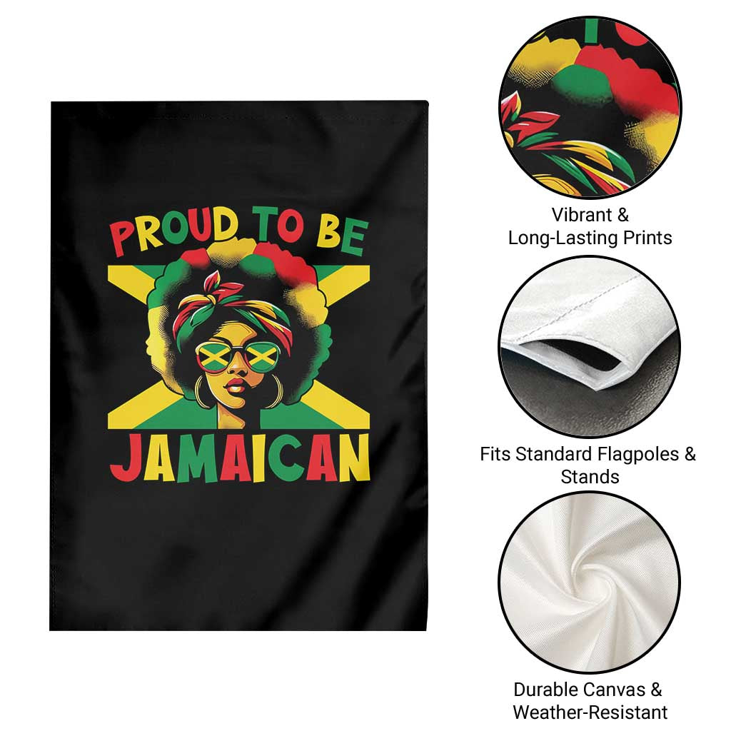 Proud To Be Jamaican Garden Flag Jamaica Pride Flag Girl Sunglasses TS11 Print Your Wear