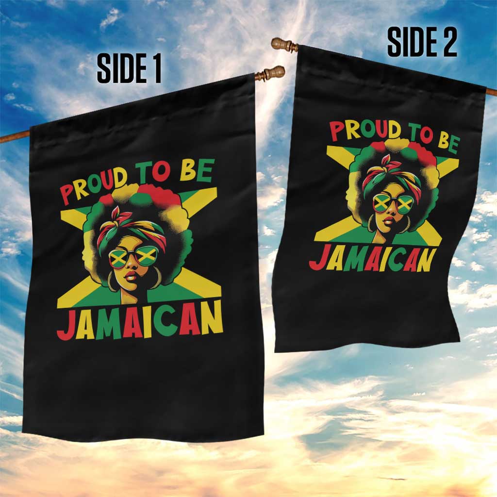 Proud To Be Jamaican Garden Flag Jamaica Pride Flag Girl Sunglasses TS11 Print Your Wear