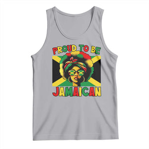 Proud To Be Jamaican Tank Top Jamaica Pride Flag Girl Sunglasses TS11 Athletic Heather Print Your Wear