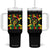 Proud To Be Jamaican Tumbler With Handle Jamaica Pride Flag Girl Sunglasses TS11 One Size: 40 oz Black Print Your Wear