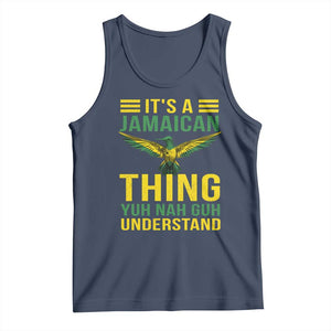 It's A Jamaican Thing Yuh Nah Guh Understand Tank Top Jamaica Hummingbird TS11 Navy Print Your Wear