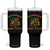 Reggae One Love Tumbler With Handle Rasta Music Jamaican Pride Headphones Lion TS11 One Size: 40 oz Black Print Your Wear