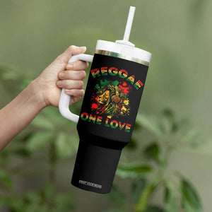 Reggae One Love Tumbler With Handle Rasta Music Jamaican Pride Headphones Lion TS11 Print Your Wear