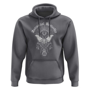 Funny Moth Hoodie Antisocial Butterfly Vintage Myth Superstitions TS11 Charcoal Print Your Wear