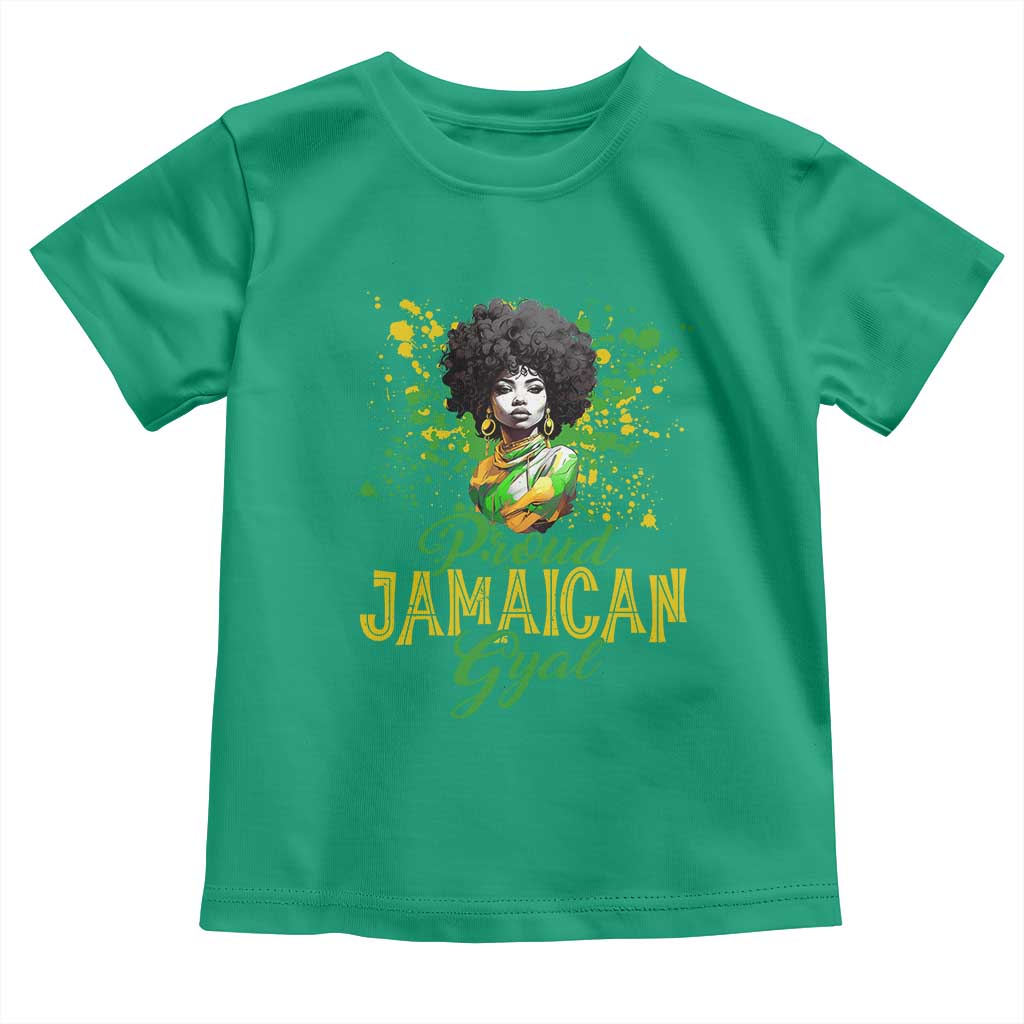 Proud Jamaican Gyal Toddler T Shirt Afro Black Girls Jamaica Flag TS11 Irish Green Print Your Wear
